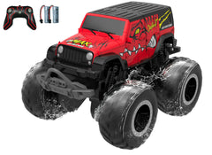 STEMTRON Amphibious Remote Control Car 1:20 All Terrain Off-Road Waterproof RC Monster Truck(Red) EXHOBBY Dealer.