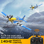 VOLANTEXRC 4-CH Airplanes P51 Mustang WWII Remote Control Airplane for Beginners with Xpilot Stabilization System