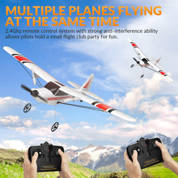 VOLANTEXRC Sport Cub RC Plane for Beginners Gyro 2CH Remote Control Airplane EXHOBBY Dealer.