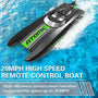 VOLANTEXRC Atomic XS Remote Control Boat with 2 Batteries & Reverse Function (795-5 Black) - EXHOBBY