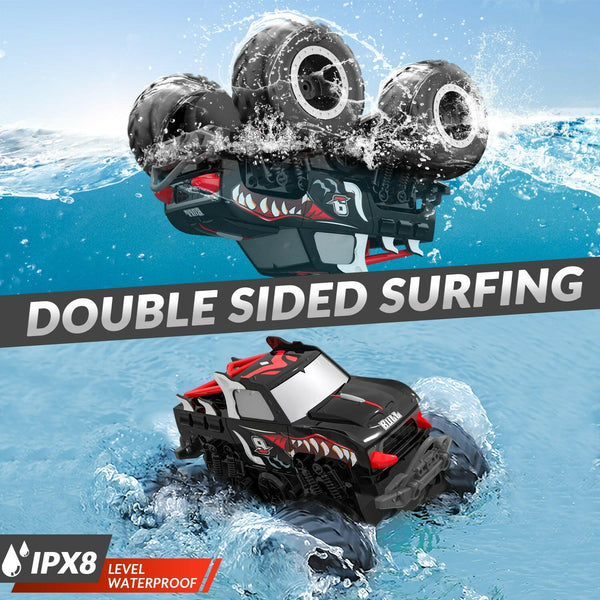 STEMTRON Amphibious Remote Control Car 1:20 All Terrain Off-Road Waterproof RC Monster Truck EXHOBBY Dealer.