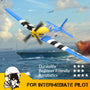 VOLANTEXRC 4-CH Airplanes P51 Mustang WWII Remote Control Airplane for Beginners with Xpilot Stabilization System