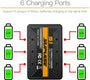 SUPULSE 6-in-1 Lipo Battery Charger 3.7V 1S 1 Cell Micro 6 Ports Compact Charger (S1) - EXHOBBY