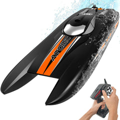 VOLANTEXRC Atomic Brushless High Speed Racing RC Catamaran Boat 40mph Fast ABS Unibody Hull EXHOBBY Dealer.