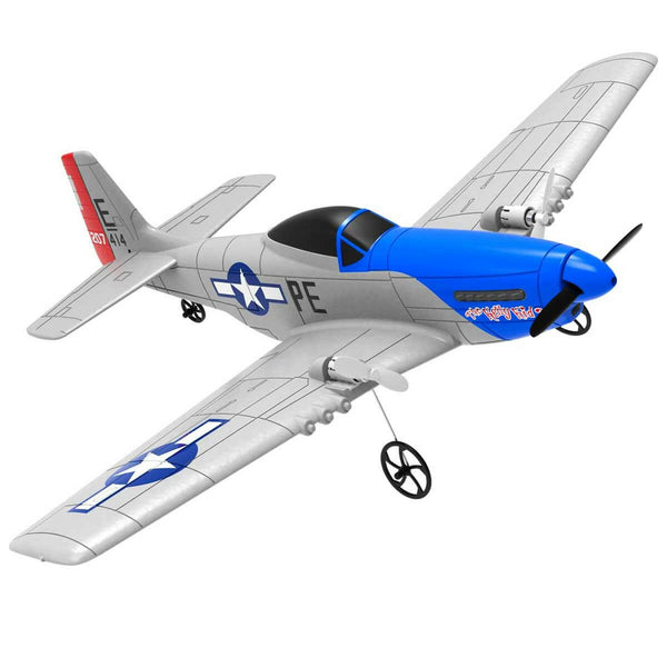 VOLANTEXRC P51D Mustang 2 Channels RC Beginner Airplane with Gyro Stabilizer Easy Fly EXHOBBY Dealer.