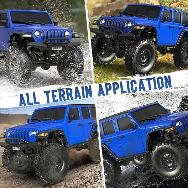 RACENT 1/24 RC Crawlers 4WD Off Road All Terrain LED - EXHOBBY