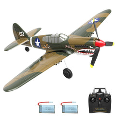 VOLANTEXRC Warhawk P40 RC Airplane Radio Controlled Warbird with Gyro Stabilizer Easy to Fly EXHOBBY Dealer.